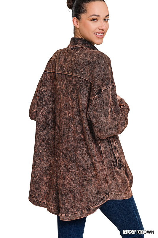Stay Classic Mineral Washed Shacket