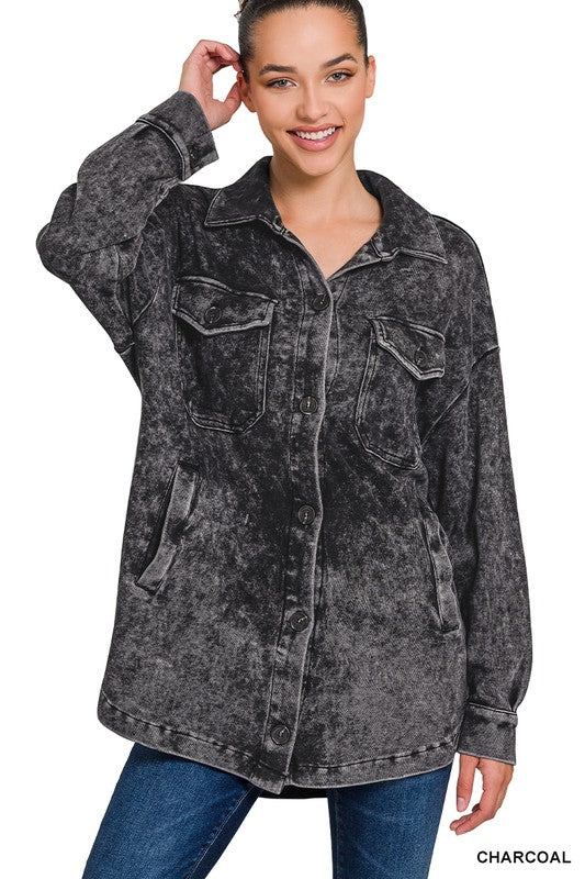 Stay Classic Mineral Washed Shacket