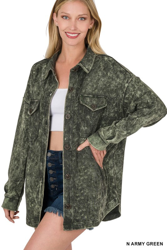 Stay Classic Mineral Washed Shacket