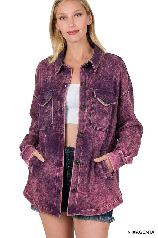 Stay Classic Mineral Washed Shacket