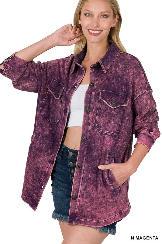 Stay Classic Mineral Washed Shacket