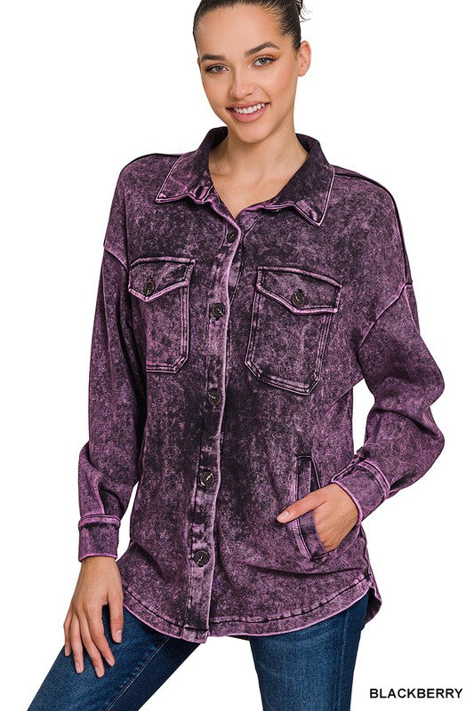Stay Classic Mineral Washed Shacket