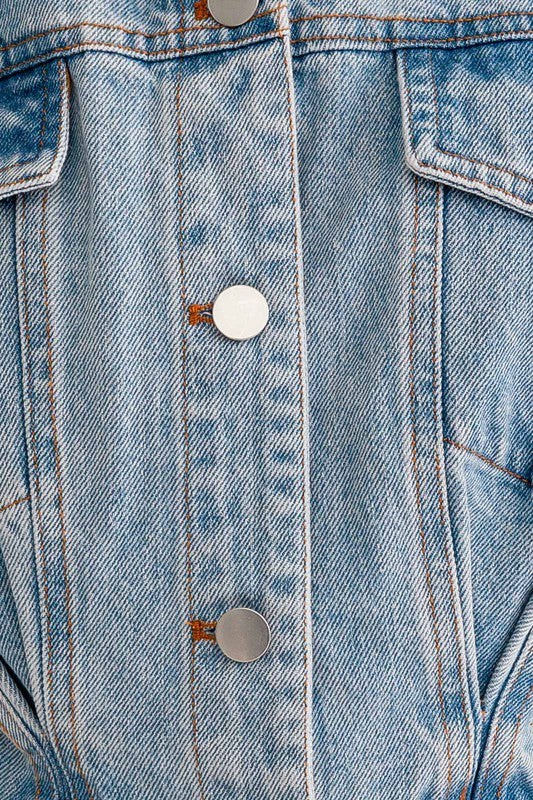 The Undercut Denim Romper
