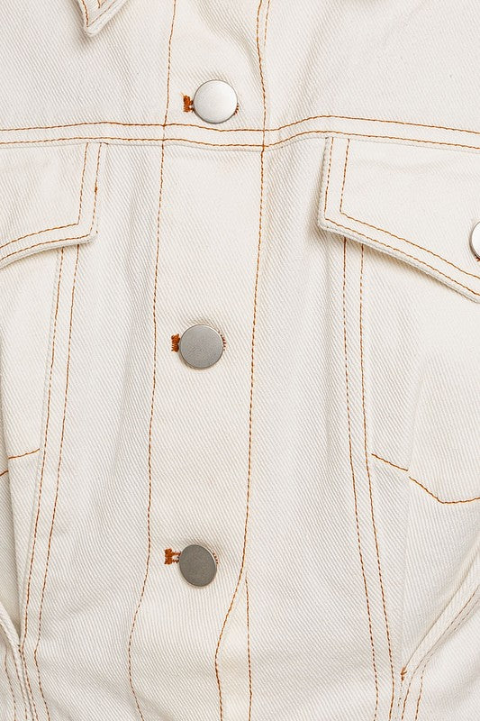 The Undercut Denim Romper