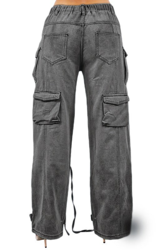 On-The-Go Cargo Denim Pants