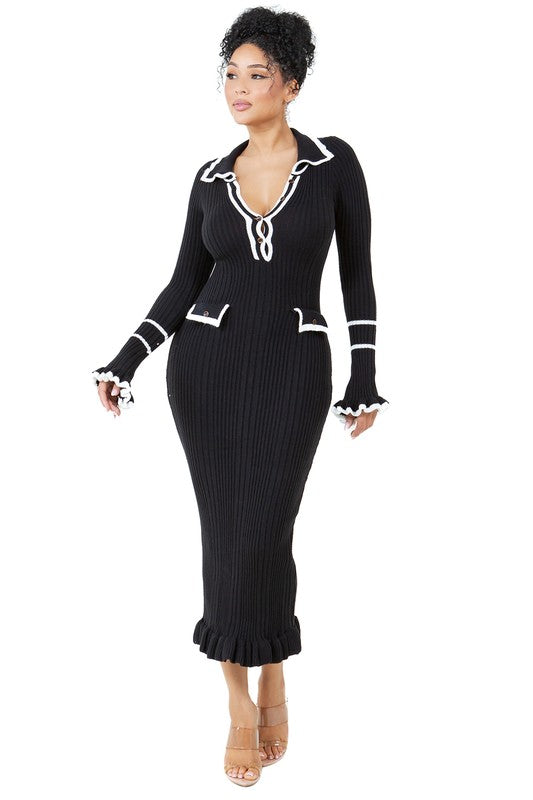 Pretti Bawse Long Maxi Knit Dress