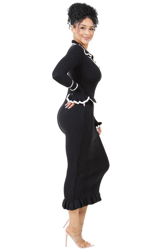 Pretti Bawse Long Maxi Knit Dress